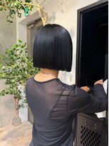 ヲタク(wotaku.)&nbsp;ネイビーカラーブルーブラックブルージュカラーダブルカラーボブ