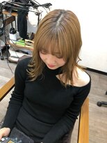 ハサミバイアトリエナガノ 千葉(8sami by atelier nagano)&nbsp;デザインカラー／レイヤーカット/ウエットヘア/オリーブベージュ