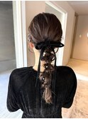 ヘアアレンジ　お呼ばれヘア　ヘアセット