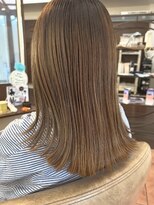 オブジェ ナチュレ(OBJE’T nature)&nbsp;切りっぱなしセミロング/ブラウンベージュ/艶髪