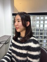 ヴィヴカウンター(VIVE counter) センター分け前髪,ダークブラウン
