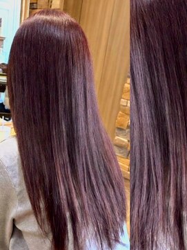アロマ ヘアー ルーム 新宿3号店(AROMA hair room) 深めワインレッドカラー^_^
