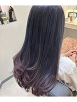 アリアツイン バイ エクラート 池袋西口店(ARiA TWiN by ECLART)&nbsp;ネイビーピンクグラデーションカラー　