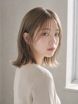 シエル 大名店(CIEL)&nbsp;透明感オリーブベージュ×外ハネボブ