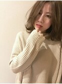 【komorebi】大人カワイイセンターパートミディアムボブ