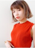切りっぱなしボブ（立体感）