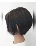 絶壁解消 グレージュ×ショートボブ