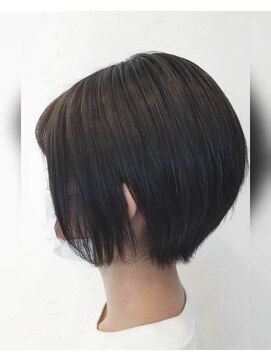 モプレア(MOPLEA) 絶壁解消 グレージュ×ショートボブ