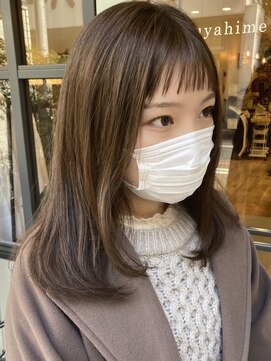 カグヤヒメ ドゥイ(kaguyahime doui) オン眉バング×イルミナカラー×アースカラー