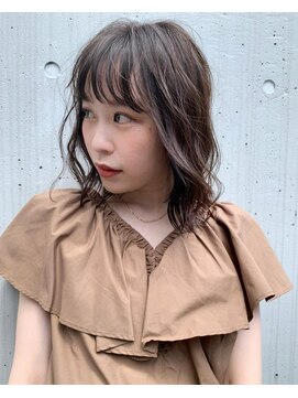 ヨーク(YOKE) YOKE 切りっぱなし ロブ グレージュ