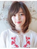 30/40/50代幅広く人気!ブローで簡単ふわっとひし形ミディ★
