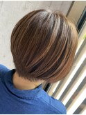 ハイライトで白髪ボカし♪