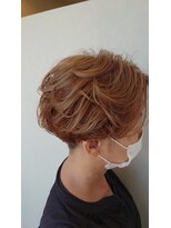 ガレリアエレガンテ 尾張旭店(GALLARIA Elegante)&nbsp;ミルクティーベージュ×ツーブロック