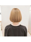 【morio鶴瀬】ミルクティーナチュラルボブ