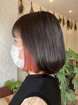 アルベレットオブヘア (arBellet of hair) ボブ×インナーカラー