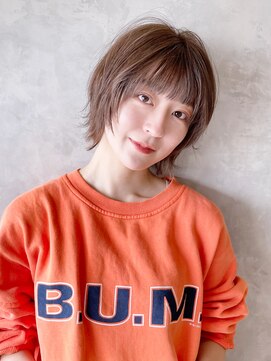 アイティーバイアルバム 松戸店(IT by ALBUM) ショートウルフ_くびれヘアビタミンカラーメルティカラー_28881