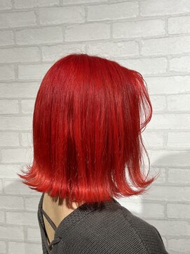 ビスイル 秋葉原店(Vis ill) ブリーチ/ハイトーン/オレンジ/レッド/ボブ/外ハネ