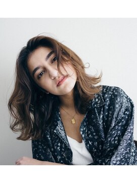 ピズム(PISM) 大人エアリーミディ/ショコラベージュ/カールパーマ