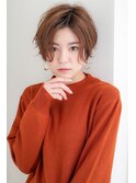 センターパート大人マニッシュショート