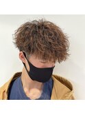マッシュ×ツイストスパイラルパーマ