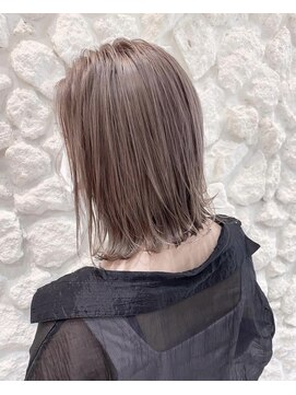 モアナバイヘッドライト 沖縄八重瀬店(Moana by HEADLIGHT) Moana【八重瀬】#ミルクティーベージュ#結べるボブ#ケアブリーチ