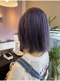 【#バイオレットシルバー】×20代小顔外ハネボブ