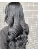 【ワンホンヘア】シルバーブラックヘアスタイル
