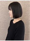 切りっぱなしボブ