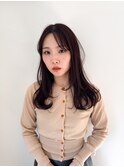 ミディアム　ストレート　春スタイル　レイヤー　ミディアムヘア