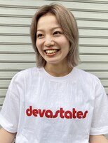 サル(saru)&nbsp;☆ハイトーンヘア×顔まわりレイヤー☆