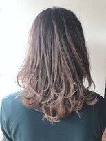 ヘアーアンドアイラッシュ ココアンジェ 福津店(CocoAnge)&nbsp;ハイライト×ベージュ