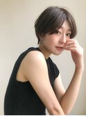 ★前下がりショートボブハンサムショートカットカラーパーマケア