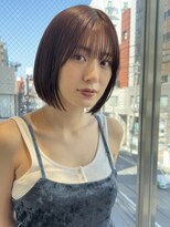 ヤイエ 青山店(yiye)&nbsp;ハンサムショートボブ前髪くびれショートボブ前下がりショート