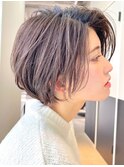 前髪長めショート
