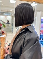 モリオ フロム ロンドン サッポロファクトリー店(morio FROM LONDON) 【morio札幌】札幌ボブ　束間ぱつっとボブ　暗髪ダークグレー