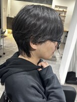 ヒュイル バイ ニアウ(Hwyl by Niau) メンズマッシュウルフパーマニュアンスパーマシースルーウルフ