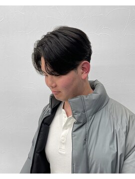 ソソ(soso) 短めセンターパート/ニュアンスパーマ/韓国マッシュ