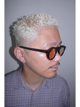 ルックグッドストア(LOOK GOOD STORE) メンズカットアップバングハイトーンスパイキーショート