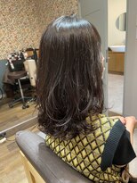 シー 東橋良店(She)&nbsp;【パーマ＋カット】大人女性のコテ巻き風パーマ30代、40代、50代