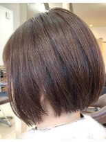 カットハウス はさみの部屋&nbsp;大人ミニボブ/ハイブリッドトリートメントカラー/モカブラウン