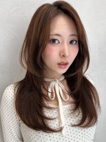 アグノス 青山(Agnos)&nbsp;デザインカラーうるツヤ美髪くびれヘア小顔カット暗めカラー