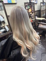 ディー エメ(D-aimer-)&nbsp;ミルクティアッシュ×２色インナーメッシュエクステ