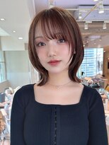 アフロート エル 大阪(AFLOAT L) ミディアムレイヤーカットとフェイスレイヤーが大人気!20代10代