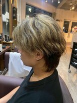 ビーチェ 小岩(Bice)&nbsp;ウルフレイヤーカット＋ケアブリーチメッシュカラー/ハイライト