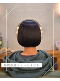 大人美フォルムボブ×髪質改善トリートメント|艶髪ショートボブ