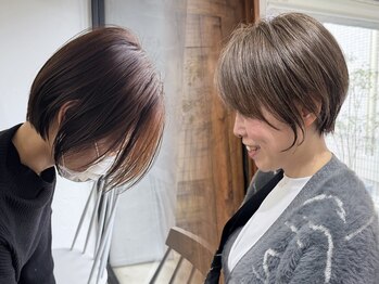 ストラト(STRAT)の写真/白髪染めのその先へ！気になる白髪も明るく染められる！髪に優しく艶感・手触り・色もちすべて◎