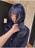 【ブリーチカラー】ネイビーブルー