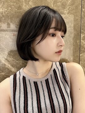 トイロ 中目黒(Toiro) ミニボブ顔周りレイヤー韓国ボブショートボブ