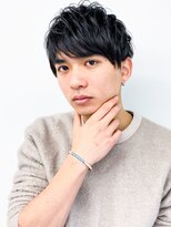 モッズヘア メン 新所沢店(mod's hair men)&nbsp;フルバングブラック束感アクティブショート10代20代30代p1新所沢
