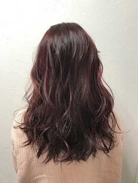 ポッシュ 原宿店(HAIR&MAKE POSH) カラーハイライト(ピンク)